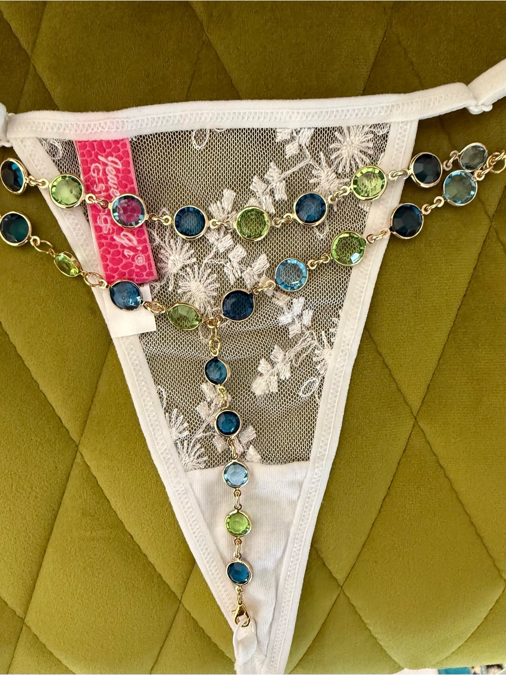 Jeweled G string - Picture 3 of 5